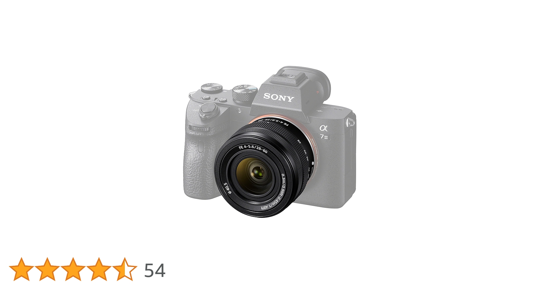 SONY デジタル一眼カメラα用レンズ FE 28-60mm F4-5.6 SEL2860_with_ILCE-7M3_top.jpg